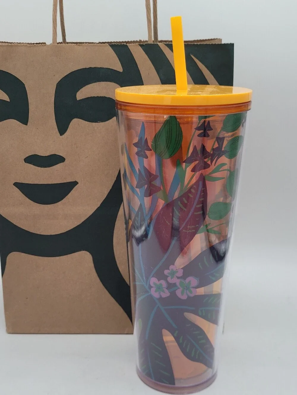 Starbucks Tropical Floral 24 Ounce Tumbler